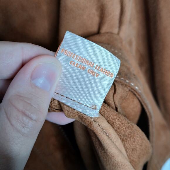 Robert Comstock Endurance Leather Button Down Collared Shirt Men LG Western Boho - Picture 10 of 14